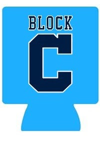 Infantry Blue Koozie - Navy & White Block C